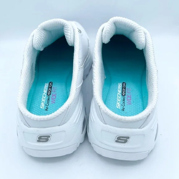 Like New Skechers  Women's White Sneakers Size 11W - Picture 10 of 11